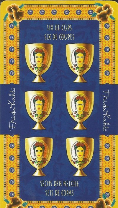 Frida Kahlo Tarot - MALE ARKANE - ŠESTICA PEHARA