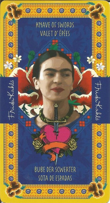 Frida Kahlo Tarot - MALE ARKANE - PAŽ MAČEVA