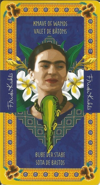 Frida Kahlo Tarot - MALE ARKANE - PAŽ ŠTAPOVA