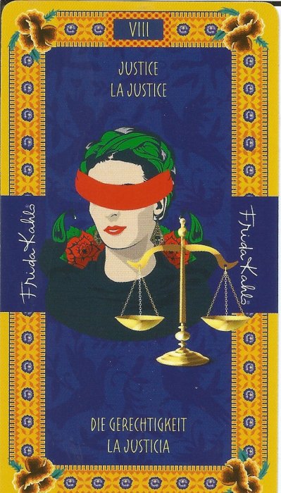 Frida Kahlo Tarot - VELIKE ARKANE - PRAVDA