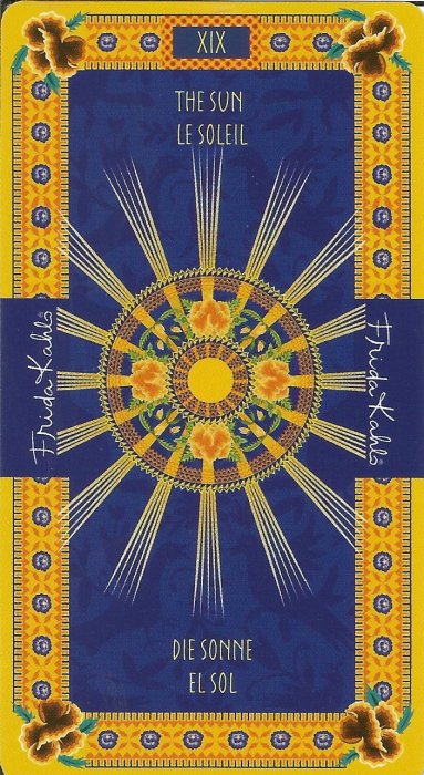 Frida Kahlo Tarot - VELIKE ARKANE - SUNCE