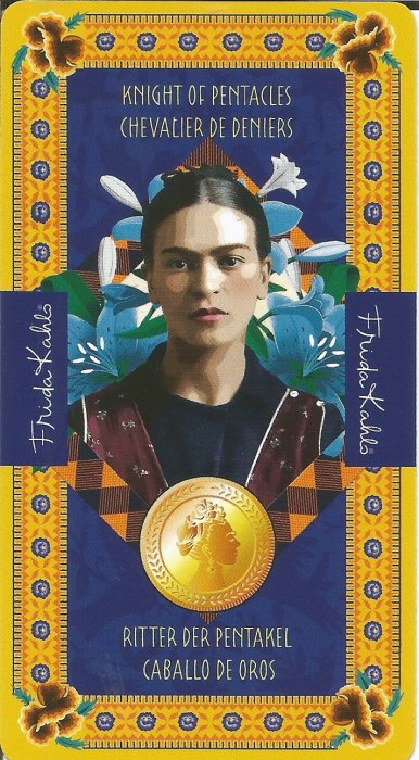 Frida Kahlo Tarot - MALE ARKANE - VITEZ DISKOVA