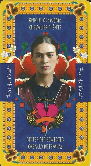 Frida Kahlo Tarot - MALE ARKANE - VITEZ MAČEVA