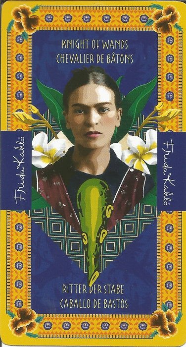 Frida Kahlo Tarot - MALE ARKANE - VITEZ ŠTAPOVA