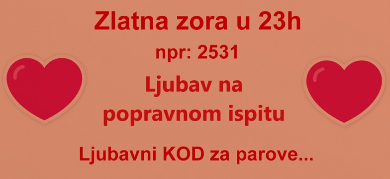 Zlatna zora večeras u 23h: LJUBAV NA POPRAVNOM ISPITU. ljubavno KOD za parove + Anđeoske poruke + Sretni brojevi