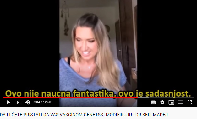 DA LI ĆETE PRISTATI DA VAS VAKCINOM GENETSKI MODIFIKUJU - DR KERI MADEJ