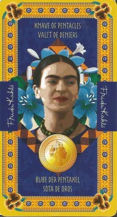Frida Kahlo Tarot - MALE ARKANE - PAŽ DISKOVA