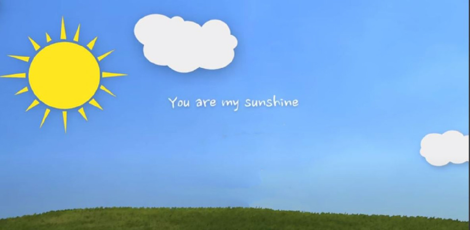You are my sunshine....