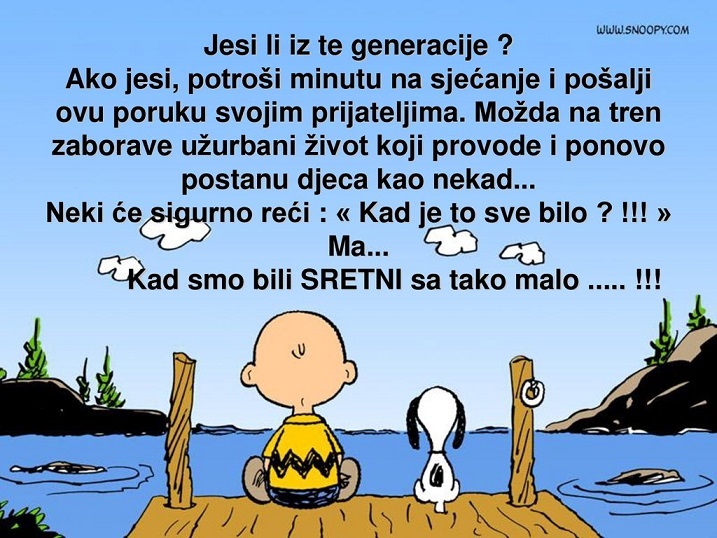 Jesi li iz te generacije ??????