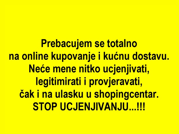 Stop ucjenjivanju...!!!