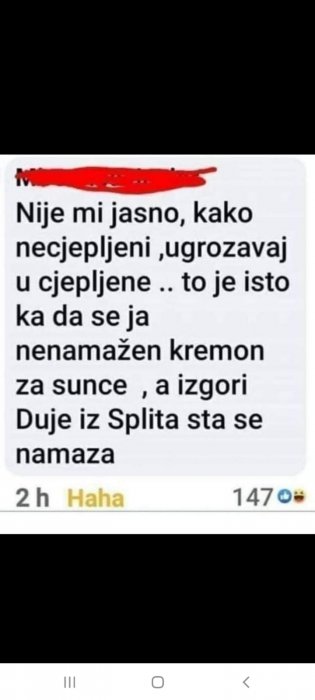 Nije mi jasno....