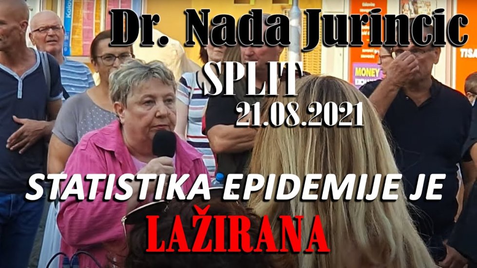 Poslušajte govor doktorice Nade Juriničić - Prosvjed Split 21.08.2021