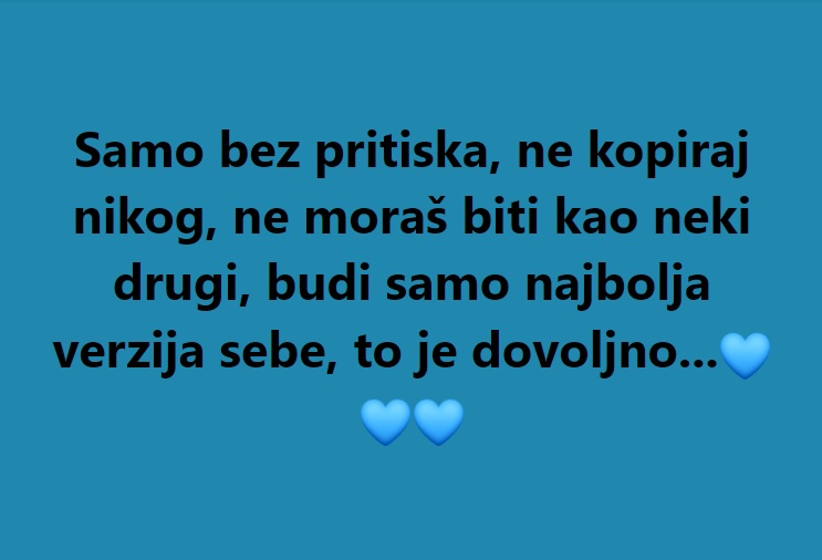 Olakšaj si život...💙💙💙