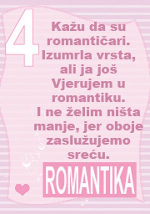 Nema ljubavi bez romantike...
