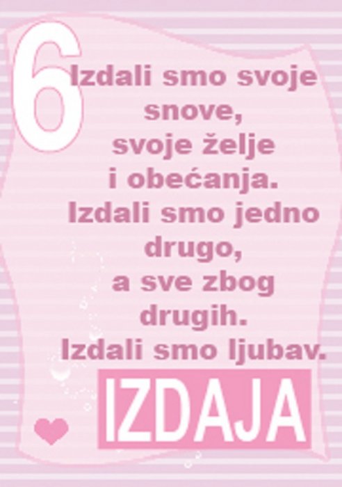 Emotivnu izdaju ne prežive ni najveće ljubavi...