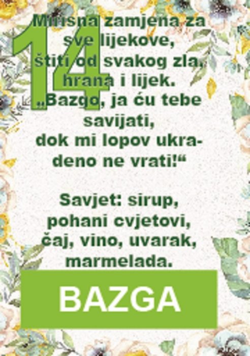 Bazga je smatrana istinskom magijskom biljkom...