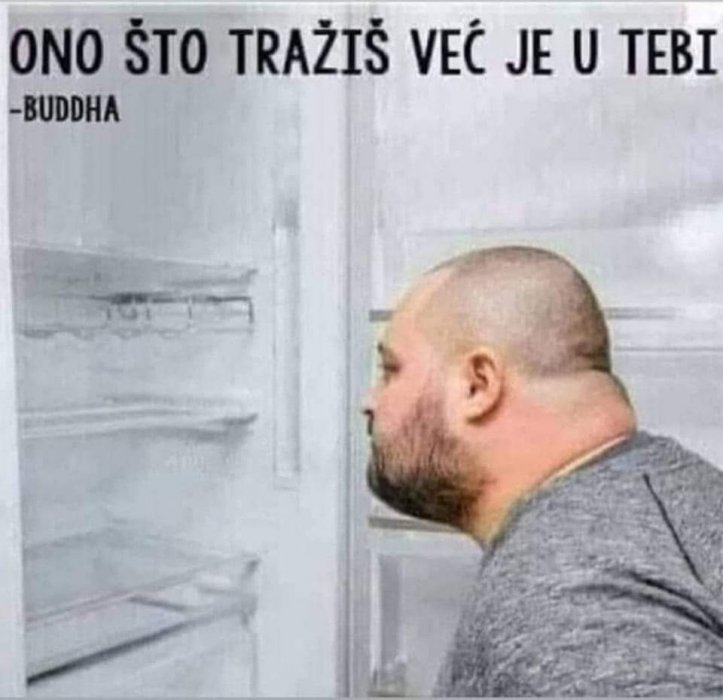 U frižidere treba montirati ogledalo...😂😂😂