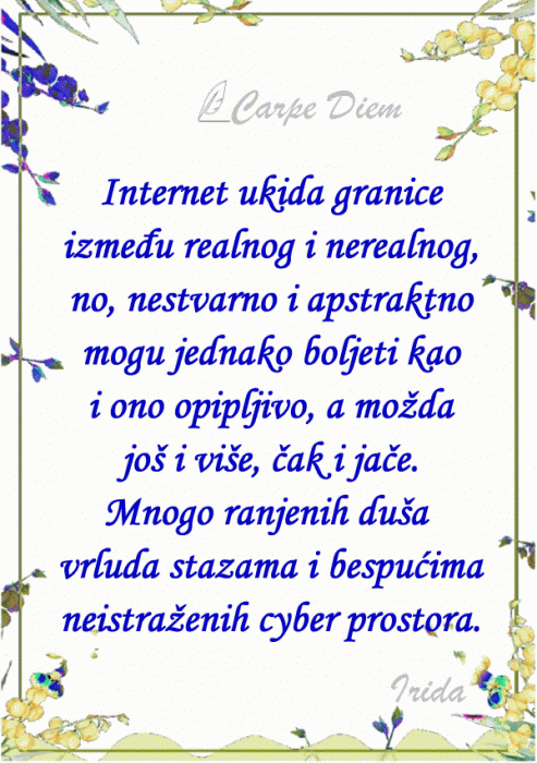 Carpe Diem - kako nam internet mijenja živote