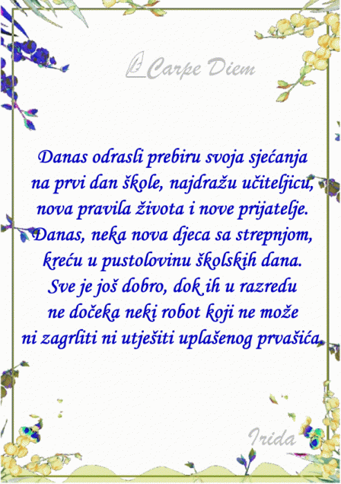 Carpe Diem - škola jučer, danas, sutra