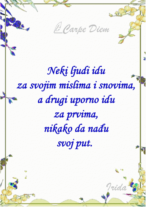 Carpe Diem - predvodnici i sljedbenici