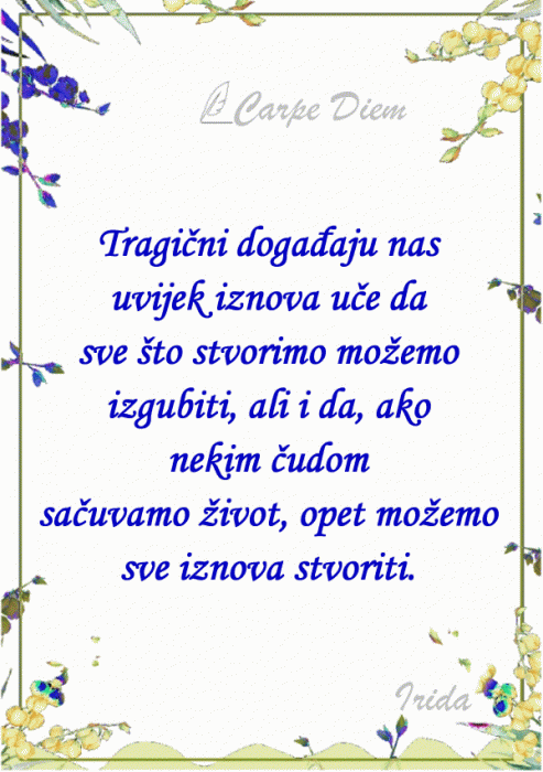 Carpe Diem - tragedije se stalno događaju