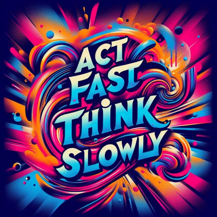 Djeluj brzo, razmišljaj polako...