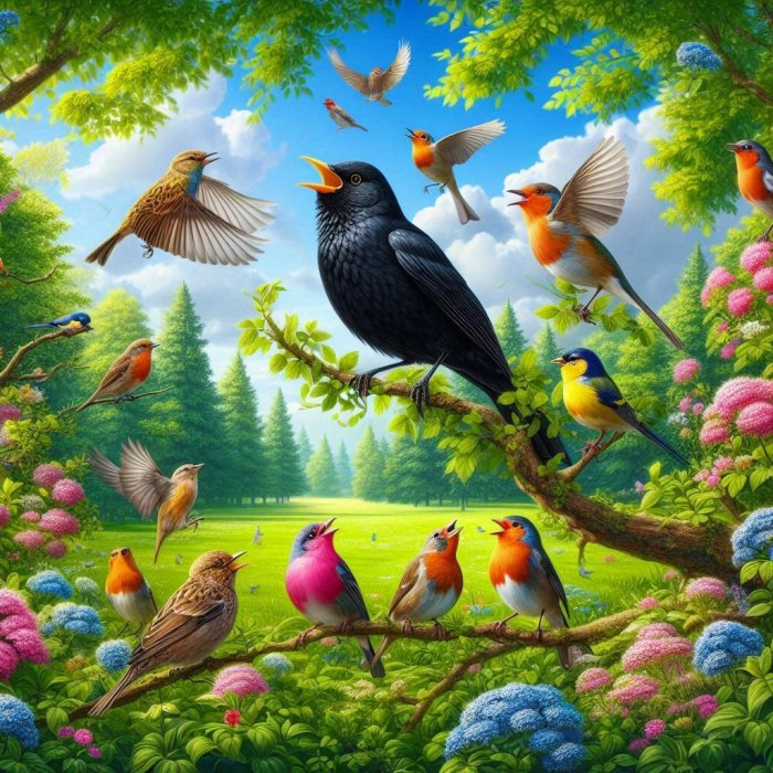 Jednog jutra u gaju..