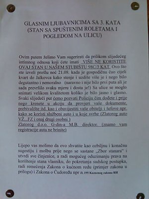 Prijetnjama protiv glasnog seksa ........