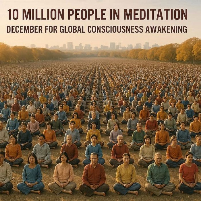 10 Miliona Ljudi u Meditaciji 21. Prosinca