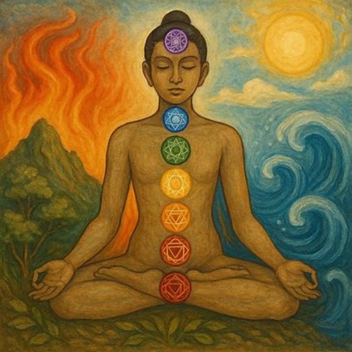 MEDITACIJE: VIBRACIJSKO USKLAĐIOVANJE ČAKRI S ELEMNTOM ZEMLJE, VODE, VATRE I SUNCA