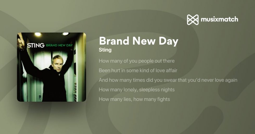 Brand new Day - Sting