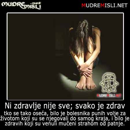 NE BRINEM ZA BOLEST – BRINEM ZA ZDRAVLJE