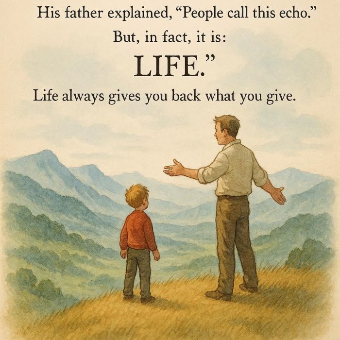 Život uvijek vraća ono što daš