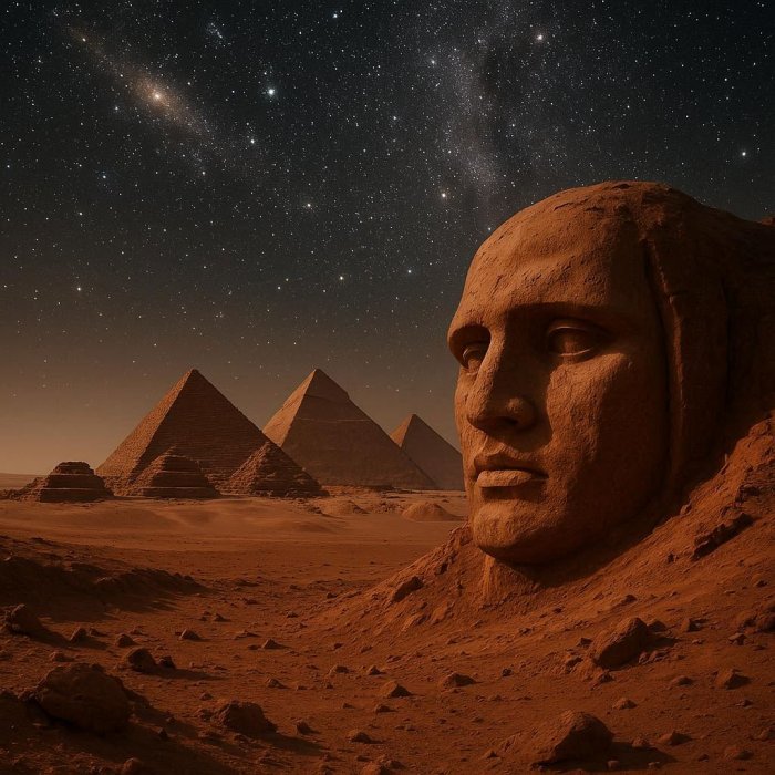 Prepirka o Licu i piramidama na Marsu