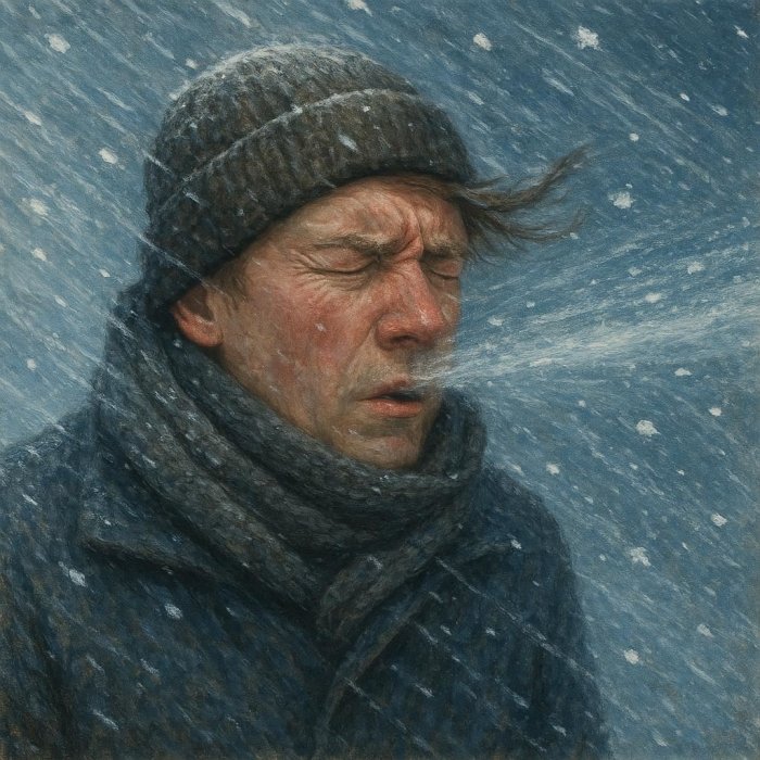 Ledeni zimski vjetar