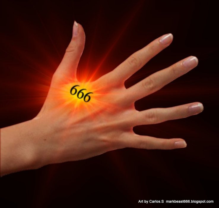 Čip - znak na čelu i ruci