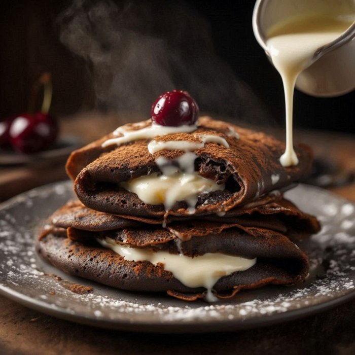 Crno-bijele palačinke (meksičke palačinke)