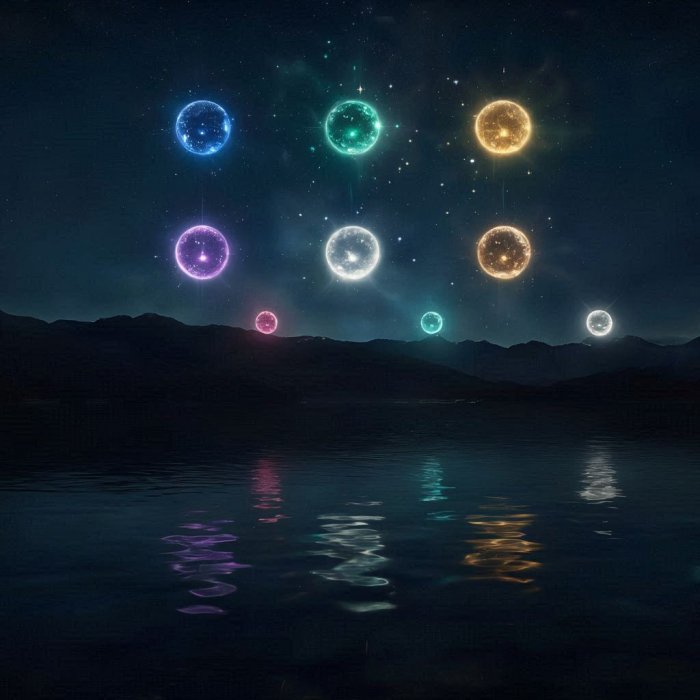 Devet svjetlila nebeskih