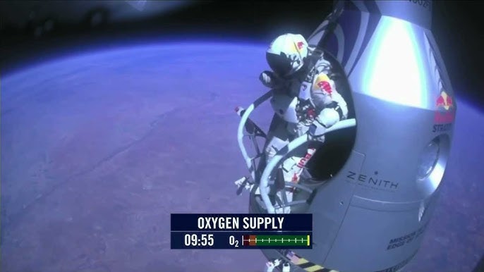 INSPIRATIONAL - Felix Baumgartner - Headcam footage space Jump!! FULL