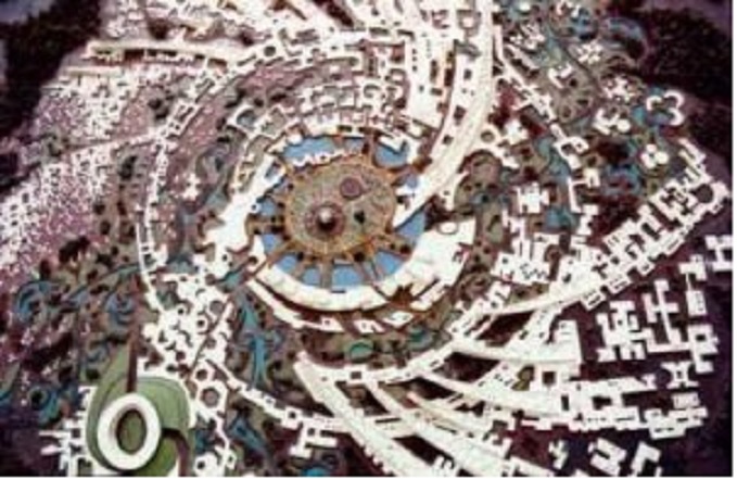 grad auroville, po zamisli Majstora