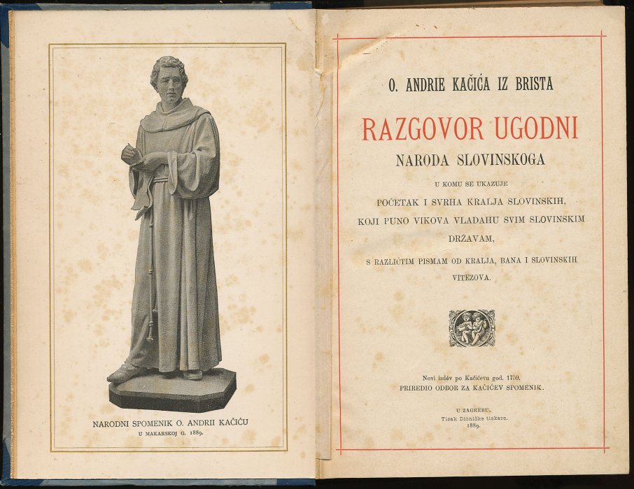 Andrija Kačić Miošić; Razgovor ugodni naroda slovinskoga