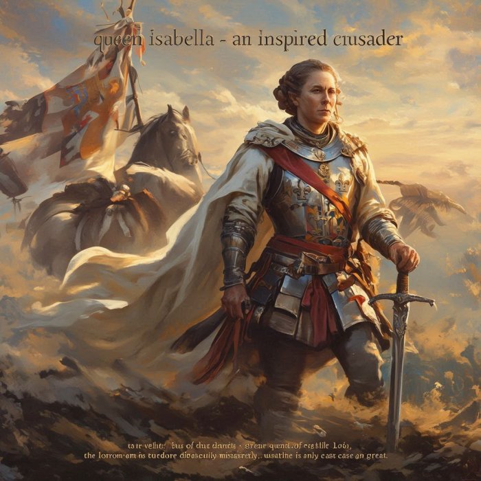 Kraljica Isabella - nadahnuti križar