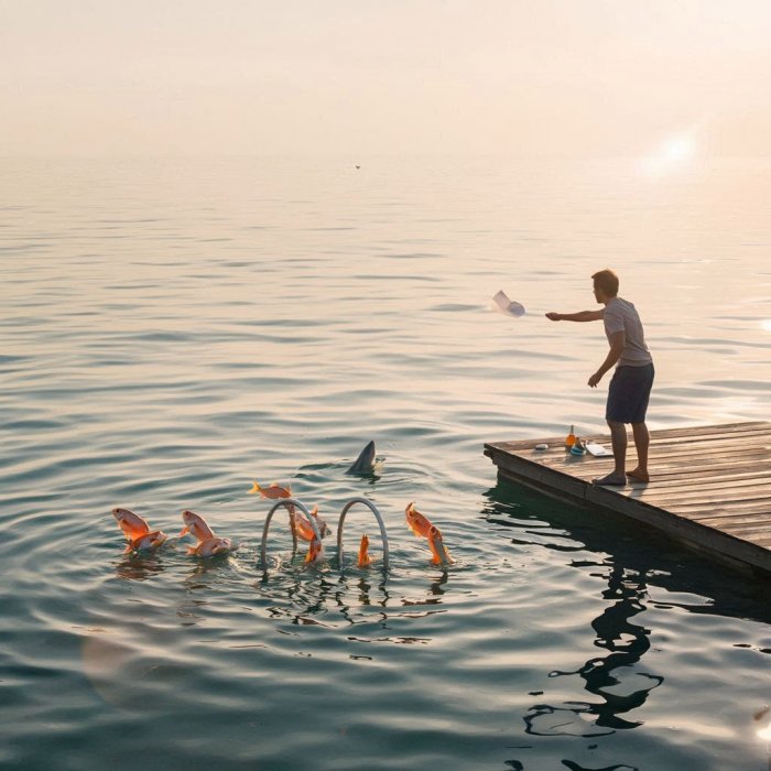 Skok ribice  /haibun/