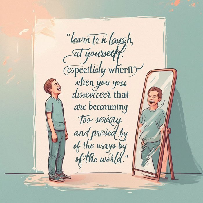 PORUKA ZA 07. SVIBNJA - Nauči se smijati  sam sebi