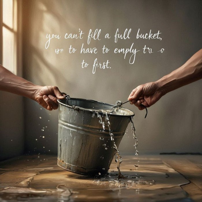 PORUKA ZA 19.TRAVNJA - Ne možeš napuniti puno vjedro