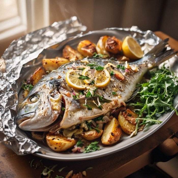 ORADA NA MEDITERANSKI S KRUMPIROM I RIKULOM