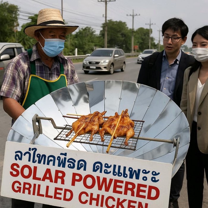 Novi specijalitet: Pile pečeno na suncu!