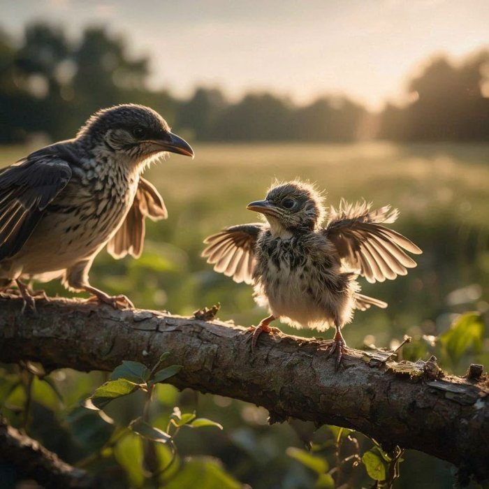 PORUKE ZA MJESEC TRAVANJ - Pokazali su mi kako mladi ptić uči letjeti