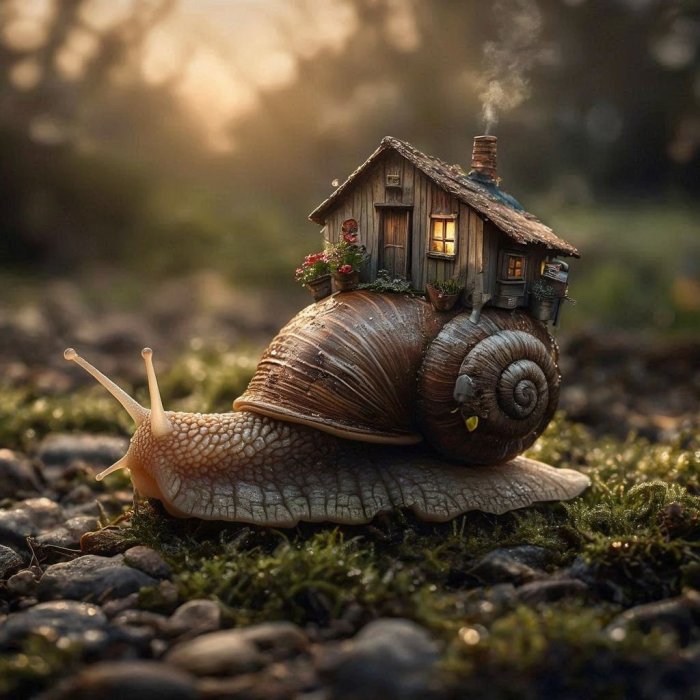 PORUKA ZA 14. PROSINCA - Puž nosi sve svoje sa sobom, čak i  kuću