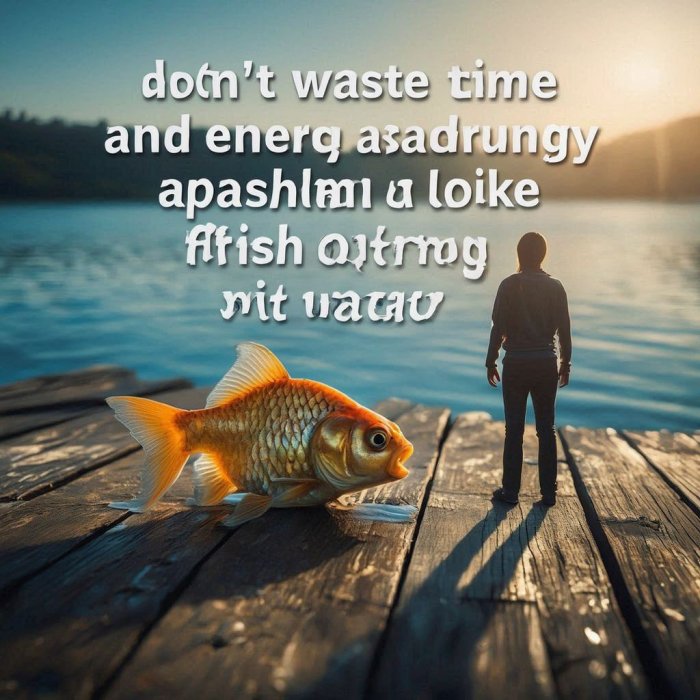 PORUKA ZA 10. PROSINCA -  Ne gubi vrijeme i energiju praćakajući se kao riba izvan vode